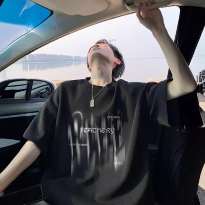 Pure cotton short-sleeved T-shirt men