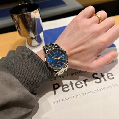 Swiss men’s waterproof  double date  luminous watch