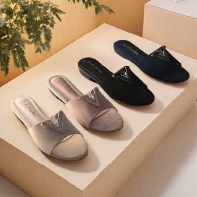 Spot fashion flat slippers