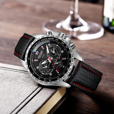 Men prosthetic eye decoration watch