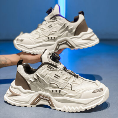 Teen Spin Button Trendy Shoes Men’s Shoes Sneakers