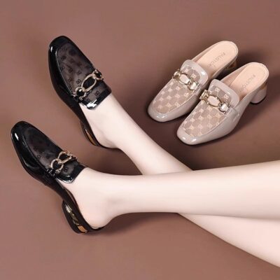 women’s mid-heel sandals