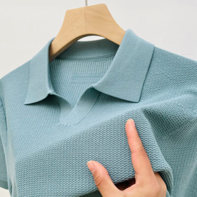 high quality lyocell cotton polo shirt