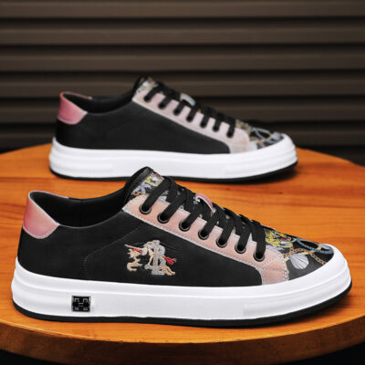 trend men’s versatile personalized print shoes