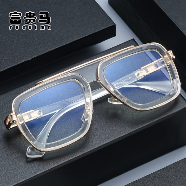 Second image of Metal square protection sunglasses
