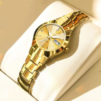 fashion temperament quartz gold watch