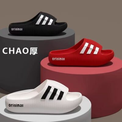 Thick sole slippers for men.