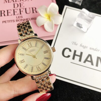 vintage minimalist diamond wrist watch