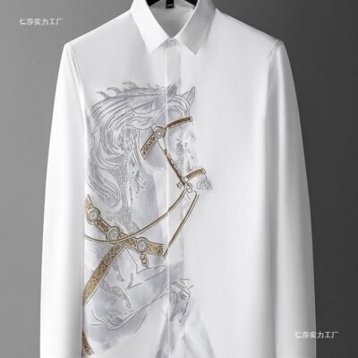 light luxury long-sleeved shirt