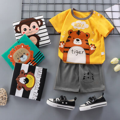 children’s shorts set cotton t-shirt