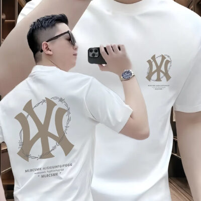 men’s crew neck cotton short-sleeved