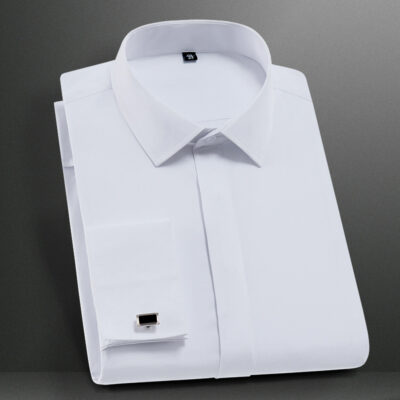 Concealed placket French shirt