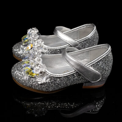 Small heel sequins slippers shoes