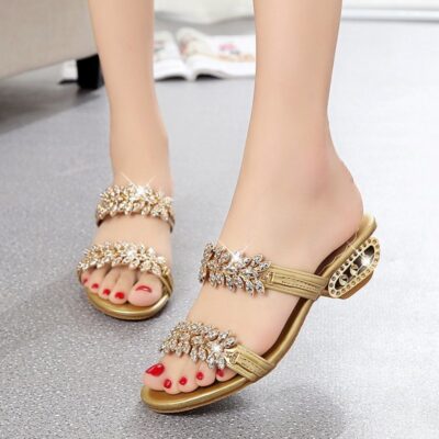 Women’s Sandals Fashion  Square Heel