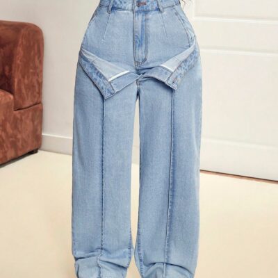 women’s fashion denim trousers