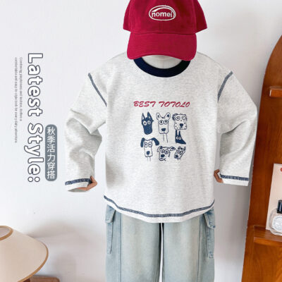 Contrasting Puppy T-Shirt