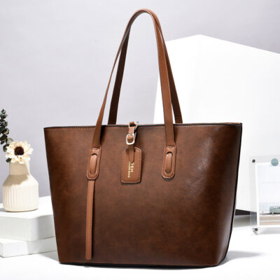 Cowhide pattern tote bag