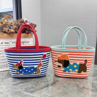 woven bag bucket tote bag