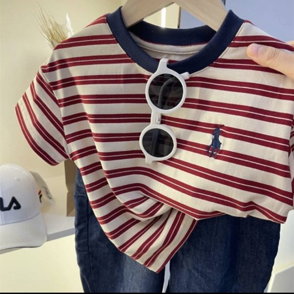 cotton fabric children's short sleeve