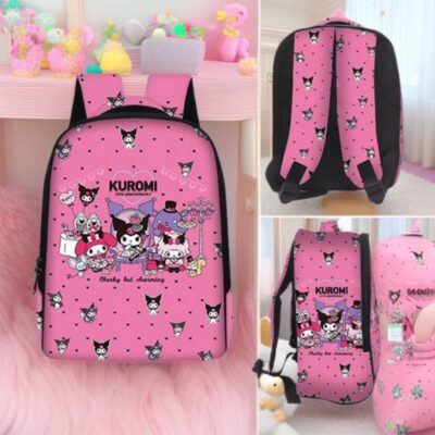 Kuromi Cute Student School Bag