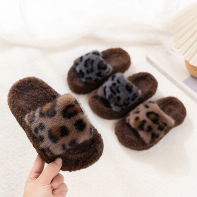 Children’s furry slippers