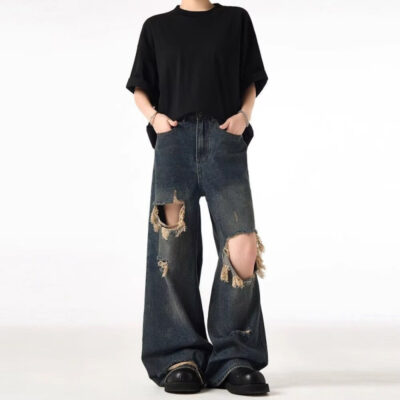 Men’s Wide Leg Versatile Jeans