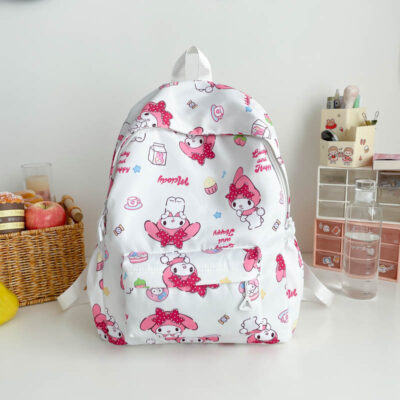 Japanese simple kuromi backpack