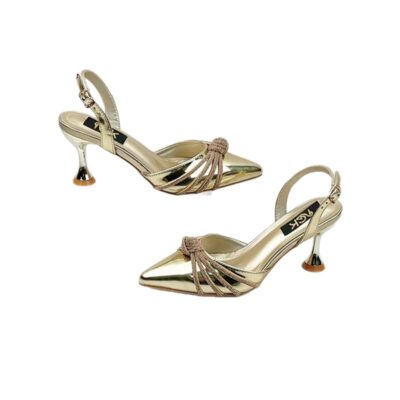 Pointed toes simple buckle women’s shoes