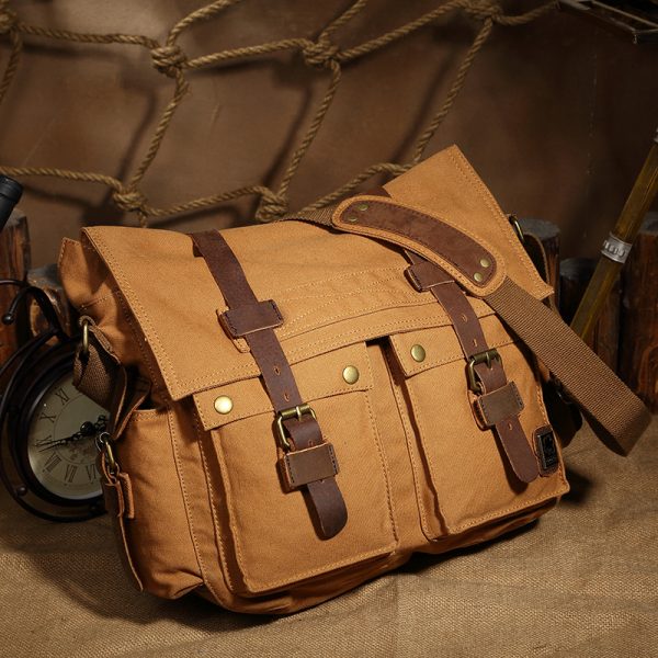 Second image of men's canvas bag