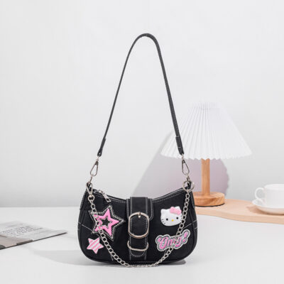 hot girl star baguette underarm bag