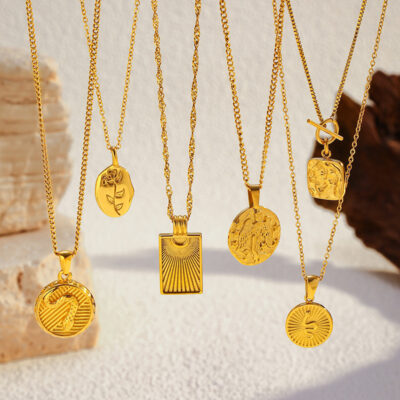 stainless steel pendant necklace