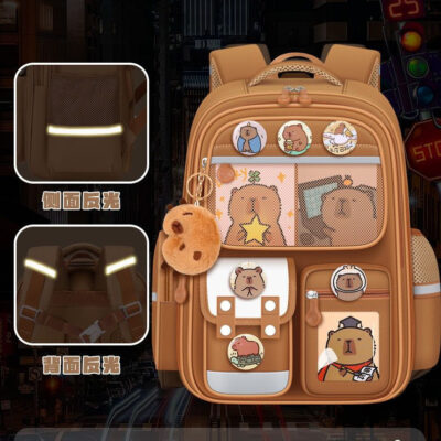 Capybara backpack for boys and girls