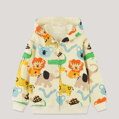 Long sleeve zipper children’s sweatshirt