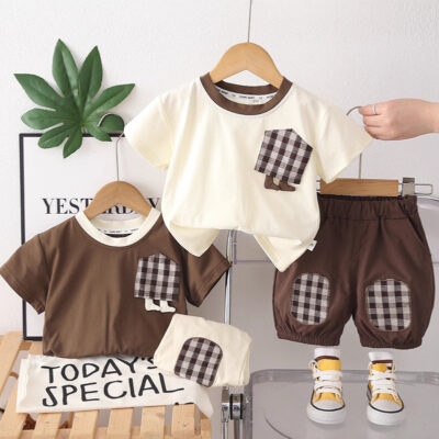 Boys’ short-sleeved suit clothes