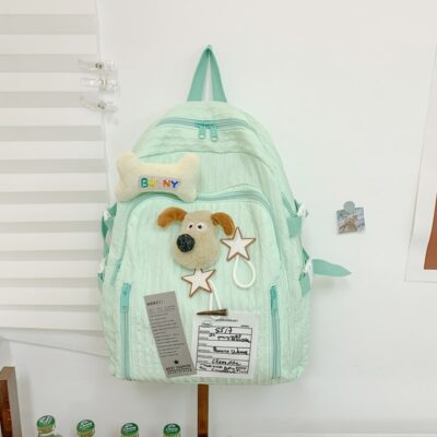 cartoon puppy bone style backpack