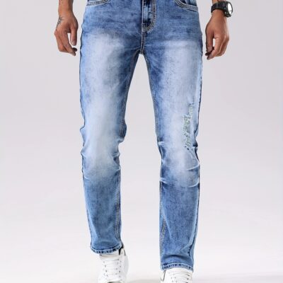 Men’s Fashion ripped skinny jeans