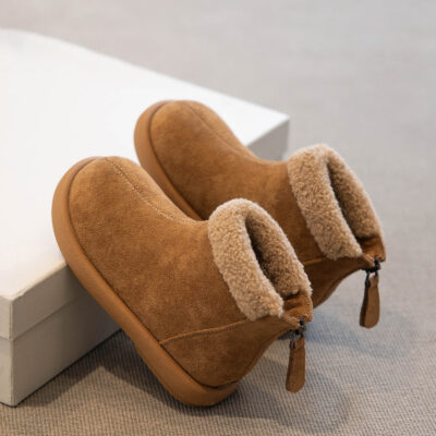girls’ thickened cotton boots
