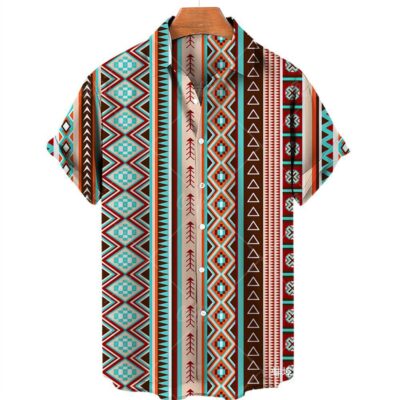 Men V-neck Vintage Clot