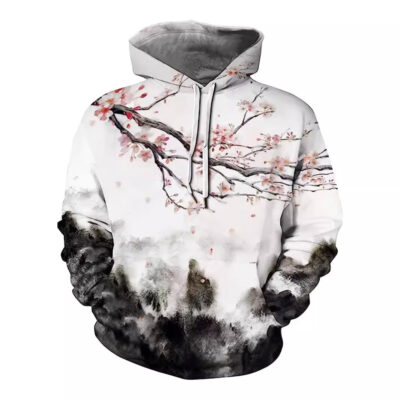 Graffiti Loose Men’s Hooded Sweatshirt