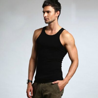 Man sleeveless singlet male gym