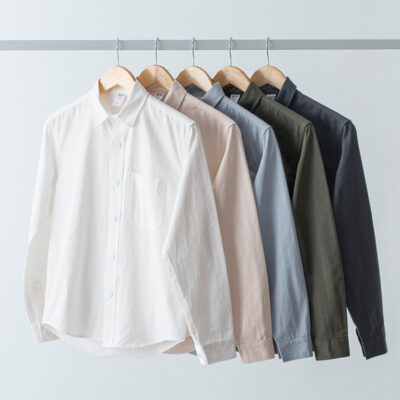 color lapel men’s shirt