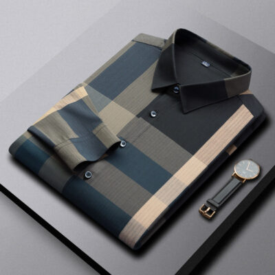 Ali Tiger mens plaid shirt