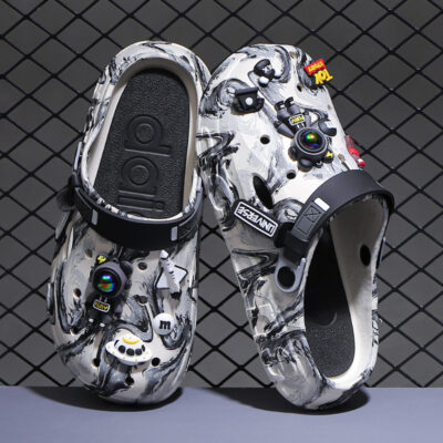 Men’s thick-soled hole sandals