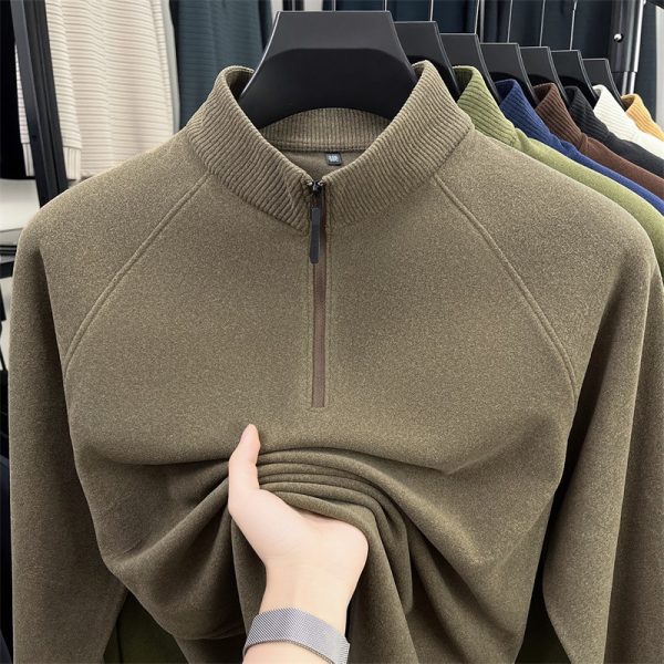 Second image of double-sided velvet cationic long-sleeved T-shirt