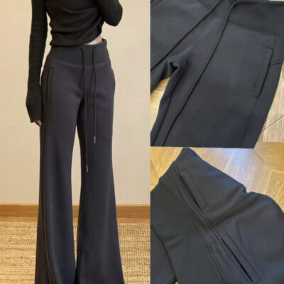 Lulu dark gray bootcut sweatpants