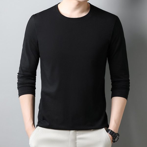 Second image of Cotton long sleeve T-shirt for men