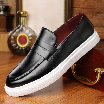 men’s business leather shoes