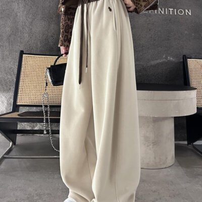 two wide-leg pants