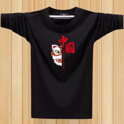 men’s long sleeve T-shirt fashion