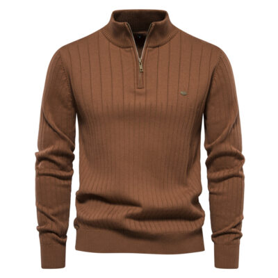 men’s sweater half zipper